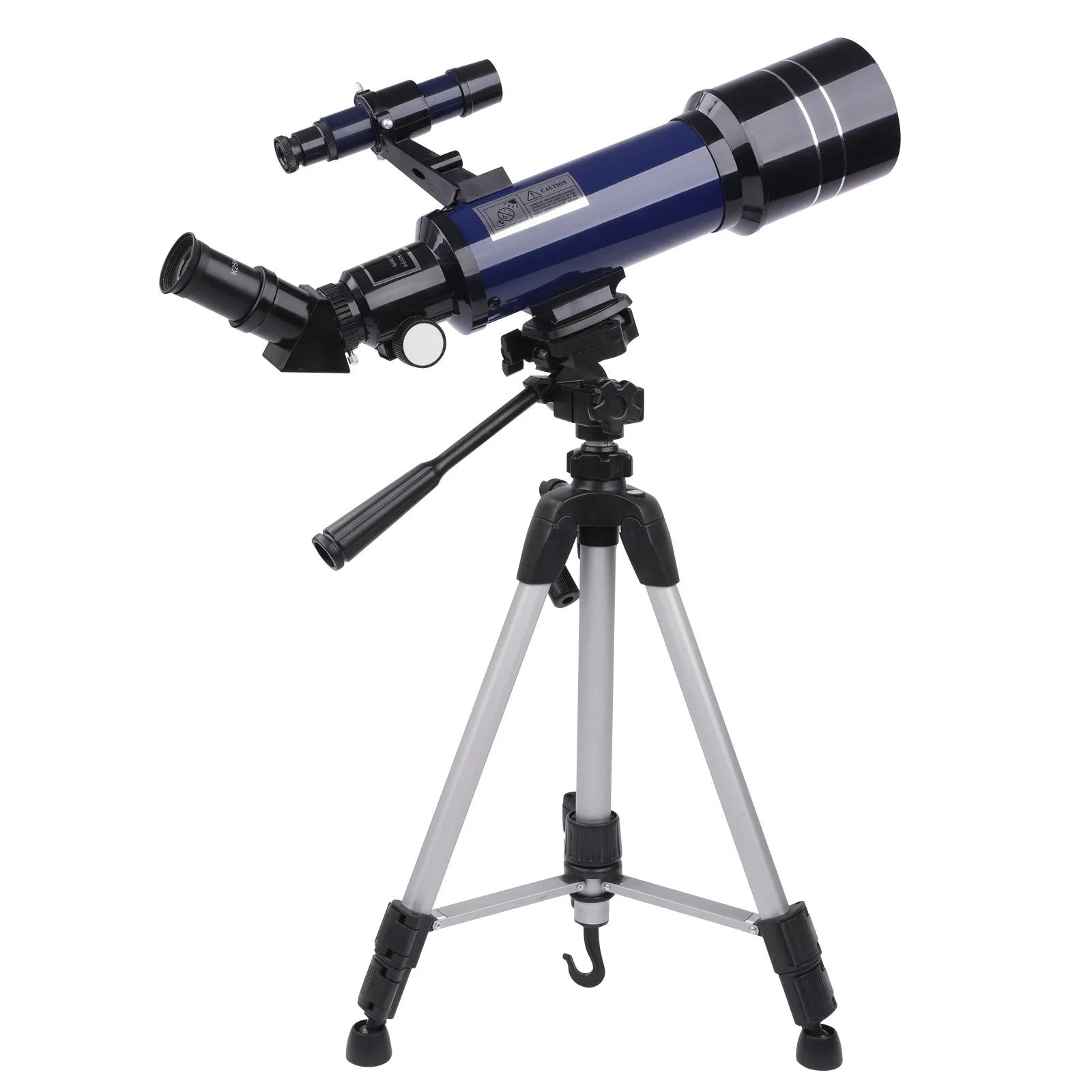 Children's dark blue astronomical telescope with 16X-66X magnification on tripod