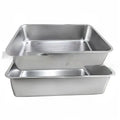 Extra large leak-proof sand filtering detachable open cat litter box with stainless steel basin