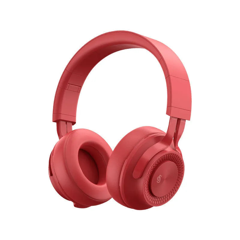 Sports wireless Bluetooth headset in red, grey, green, and black colours