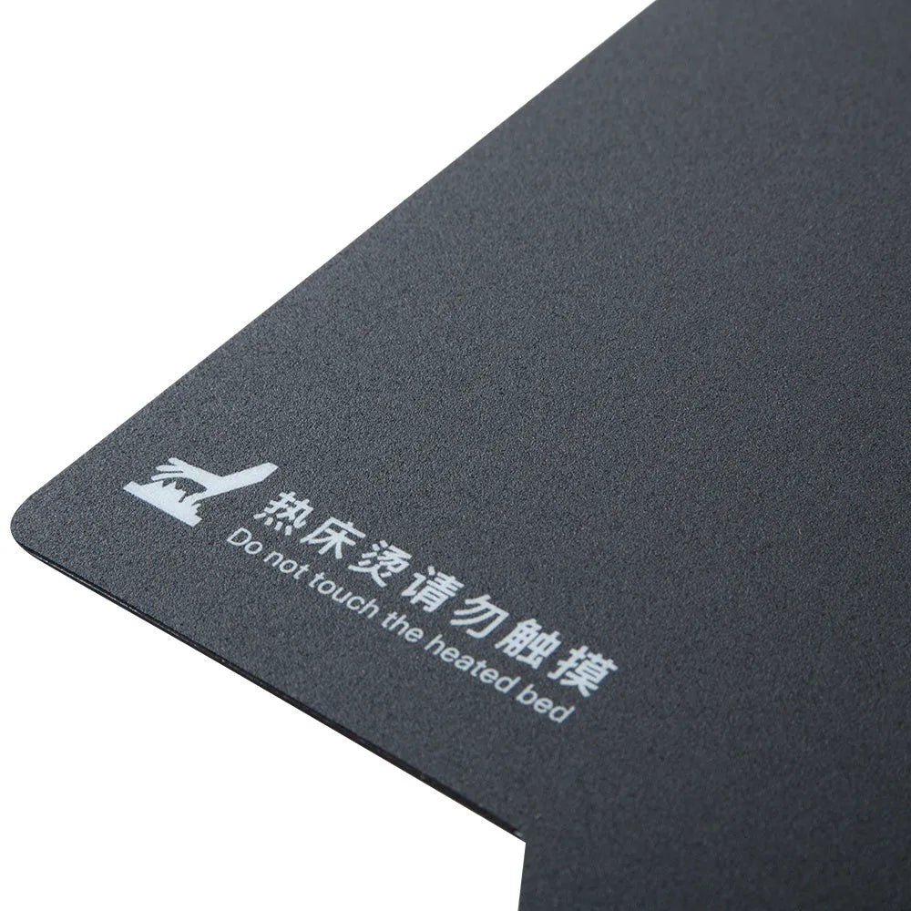 Ender-3 carbon crystal silicon glass plate 235x235x4mm black build surface with glass fibre rod reinforcement