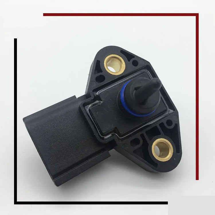 Black Ford Lincoln compatible intake manifold pressure sensor for engine management.