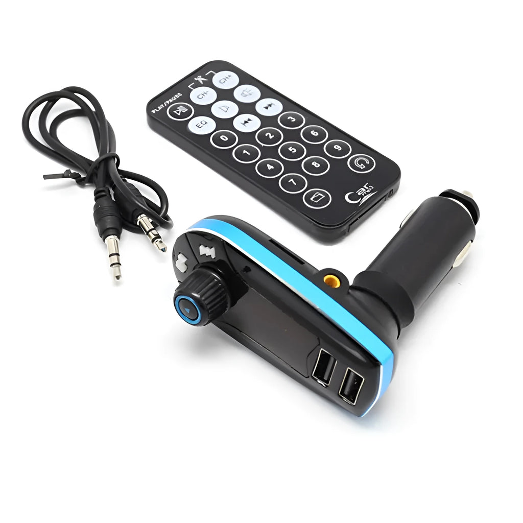 BT618C black Bluetooth car MP3 player and FM transmitter with LCD screen