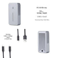 Aluminium alloy 10Gbps dual protocol SSD enclosure with CNC shell