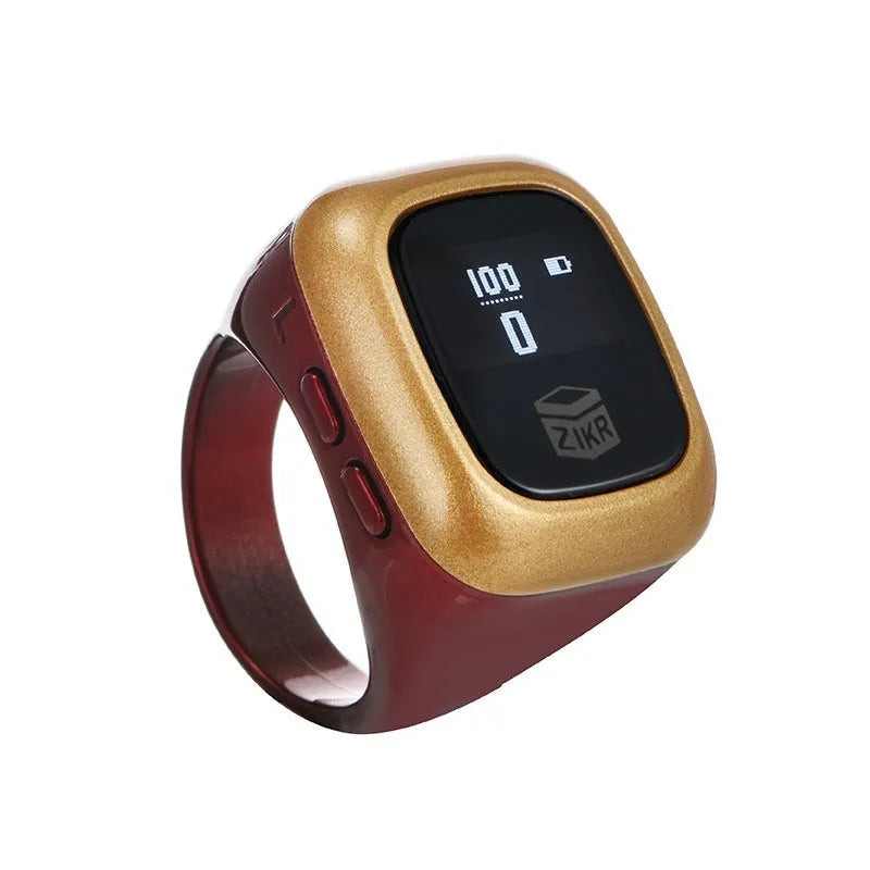 Electronic digital counter for zikr and prayer counting with vibration reminder function