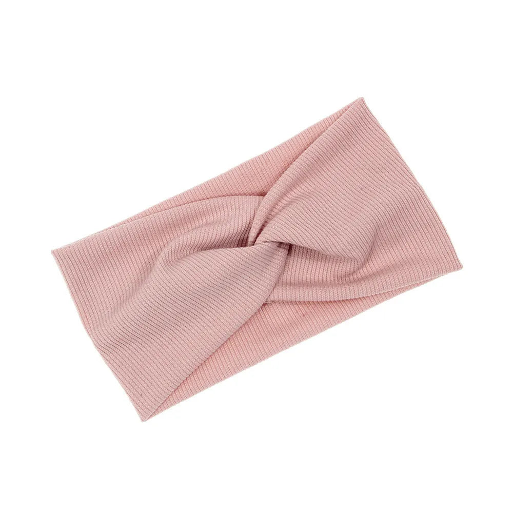 Children's cloth headband with flower styling in green colour, 19.5x10cm