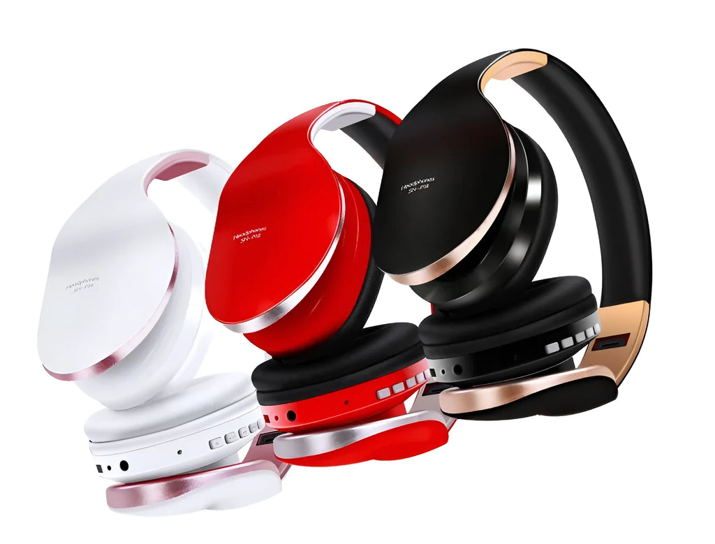 HobbyLane Bluetooth wireless headset in black, red, or white colours with 40mm drivers