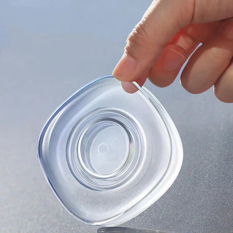 Transparent silicone nano gel adhesive pads for phone mounting in square and circular shapes