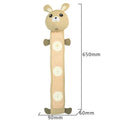 65cm plush dog training toy shaped like a fleece rabbit with bite-resistant features