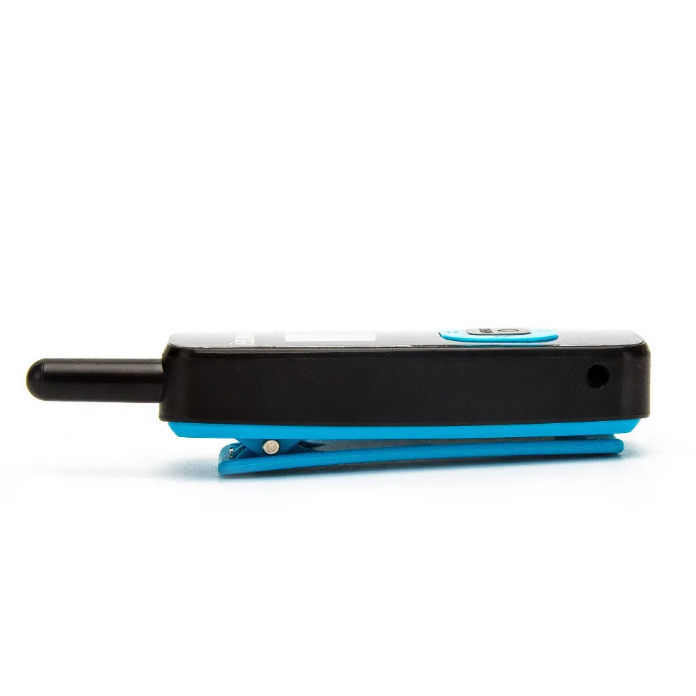 Mini walkie talkie hanging ear model in picture colour, 92x27x14mm, 2W output