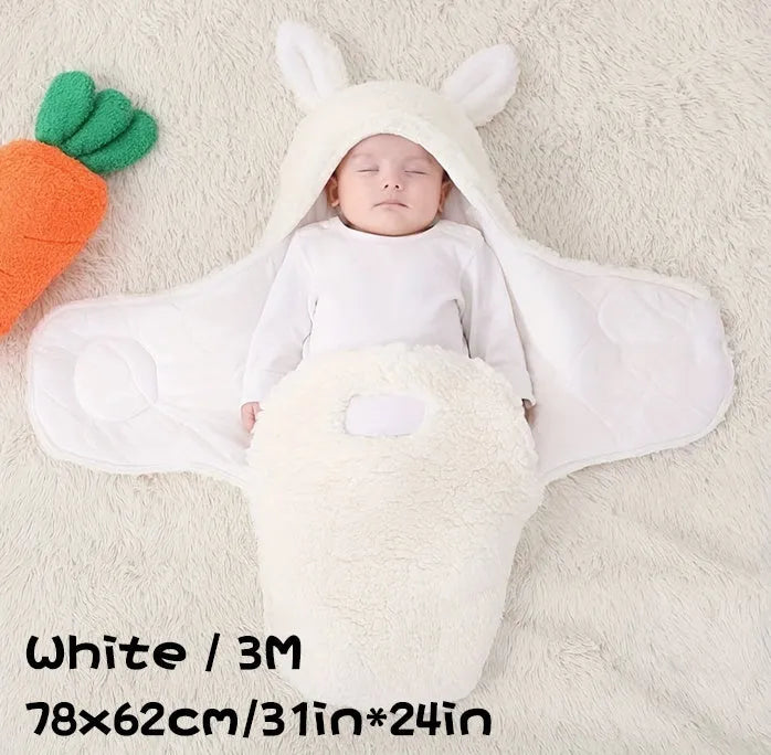 Adjustable baby sleeping bag swaddle blanket showing velcro wings and leg positioner in blue colour