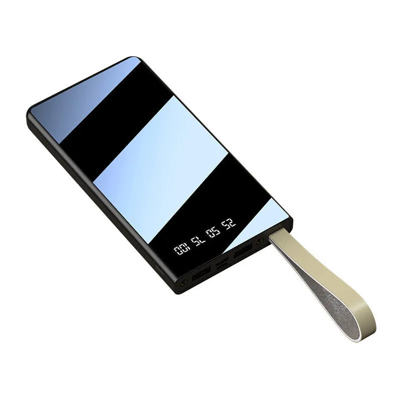 Full screen mobile power supply 10000mAh in black, white or red, 155 x 81 x 15mm, with multi U port output