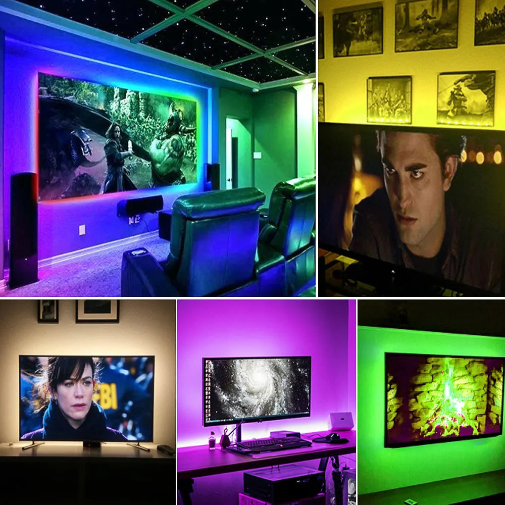 Flexible LED decorative lighting strip showing 30 beads per metre with adhesive backing