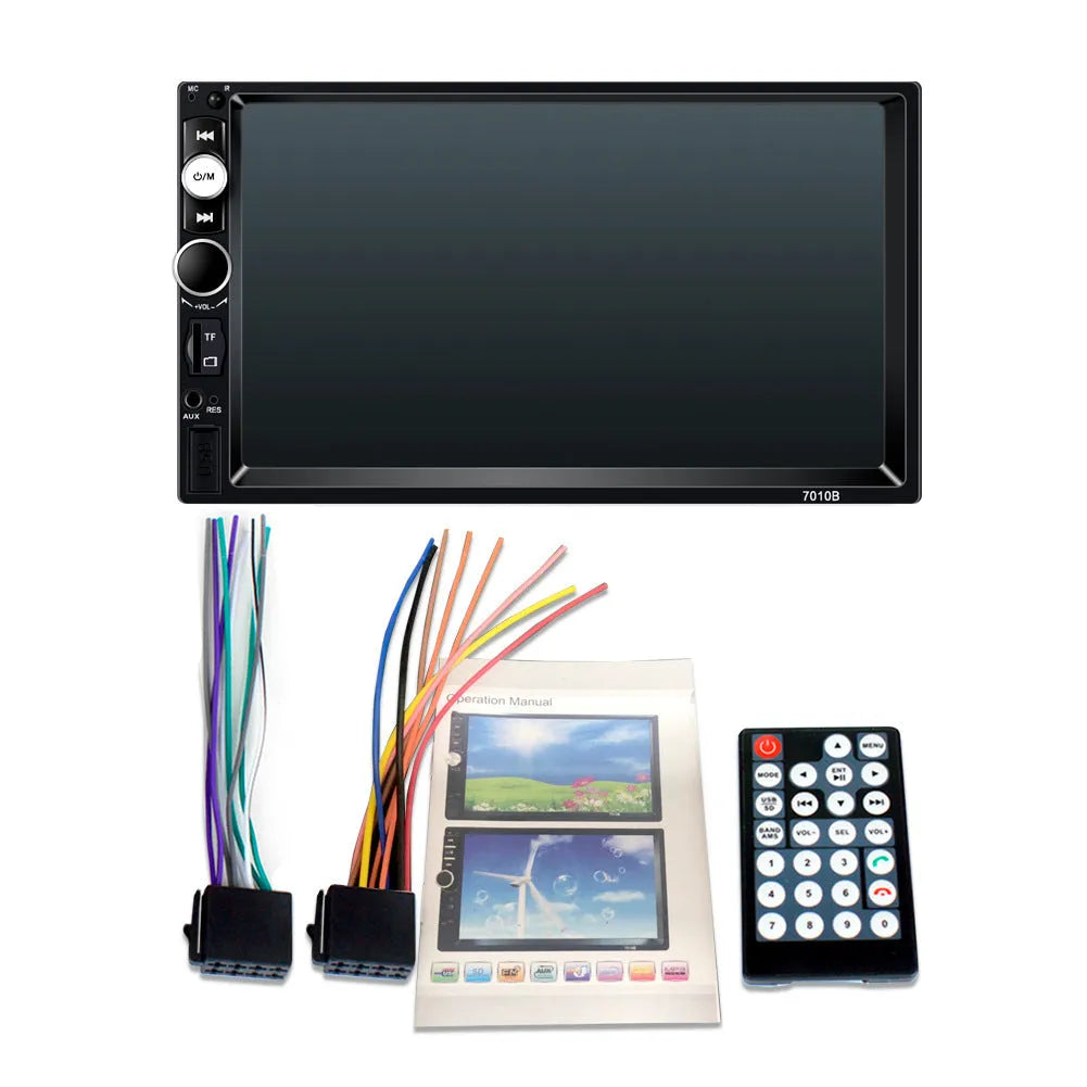 7-inch HD Bluetooth car player for vehicles with CarPlay option and reversing priority feature