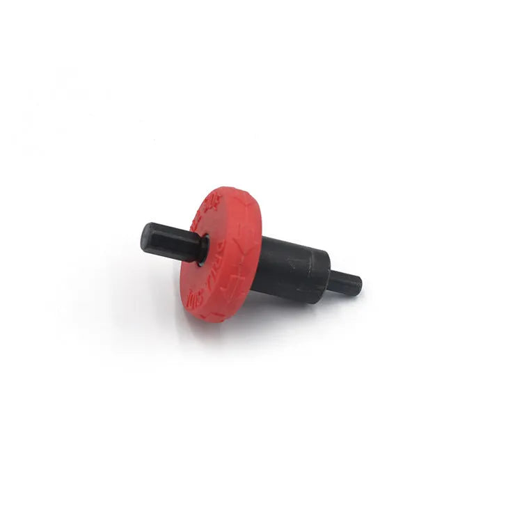 Red rubber alloy electric start motor starter adapter for power drill, dimensions 8.5 cm x 3.9 cm x 10.5 cm