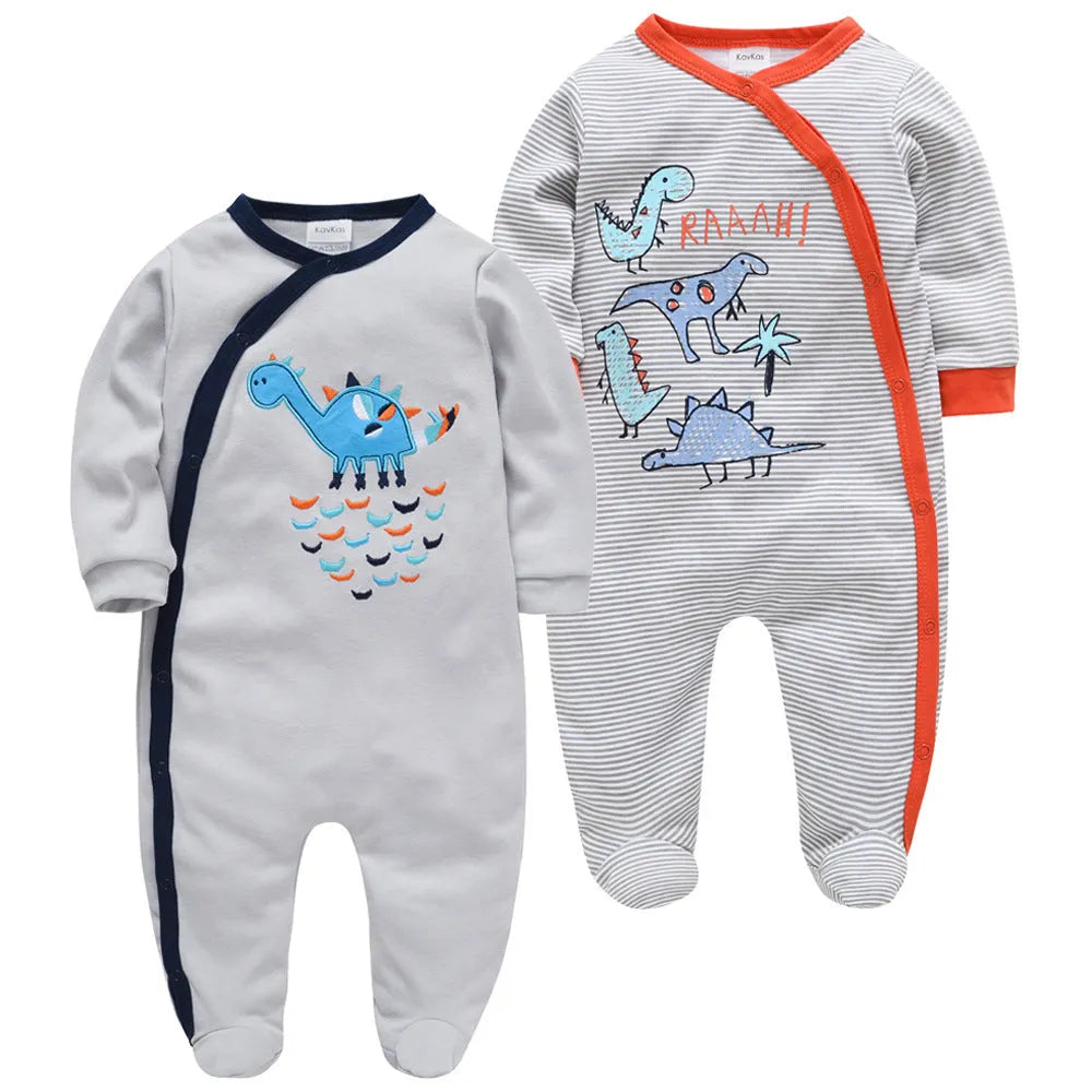 Baby onesie long sleeve cotton concealed button closure red group pattern infant bodysuit