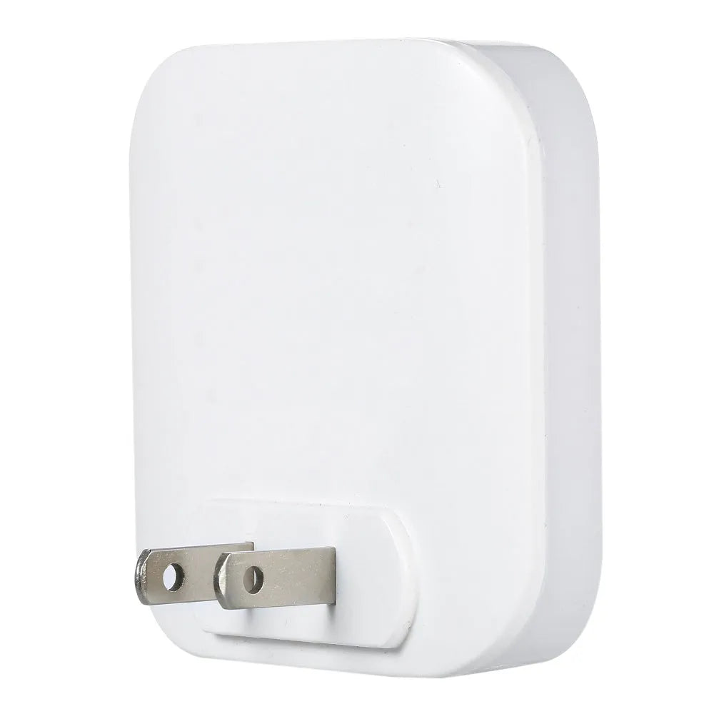 Automatic energy saving LED night light with motion sensor, 8 LEDs, 400LM, 3000K, US or EU plug, ABS housing