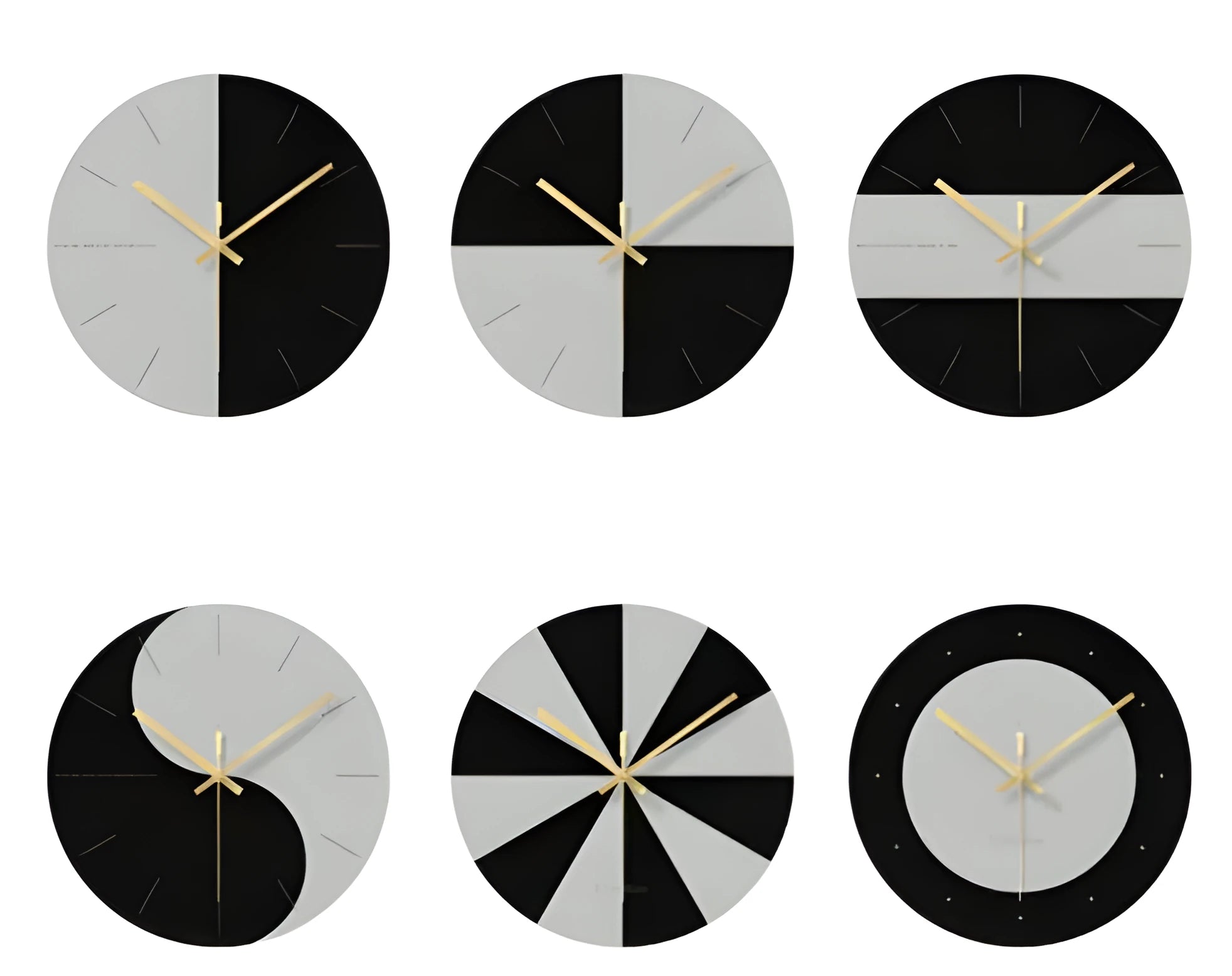 Transparent tempered glass wall clock with minimalist design showing 29.5cm diameter and silent movement