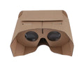 Corrugated paper virtual reality glasses for smartphones with 153x83mm dimensions