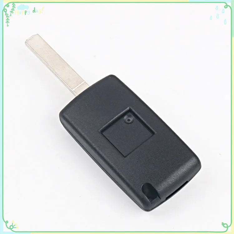 Black folding remote control key for old Peugeot Citroen 0523 433MHz 46 chip