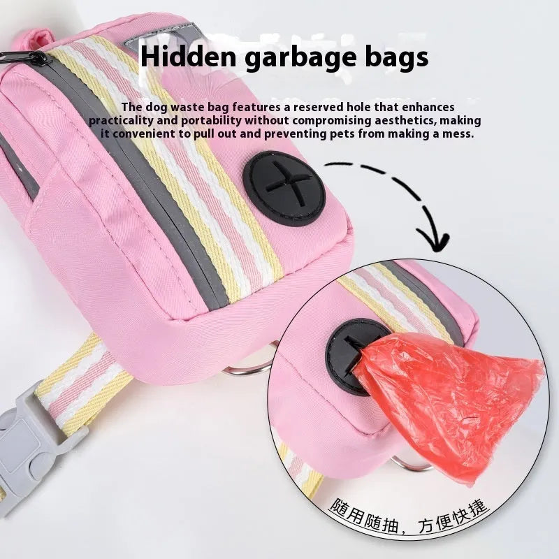 Explosion-proof anti-strangulation dog harness in Oxford cloth with free 1.5m rope
