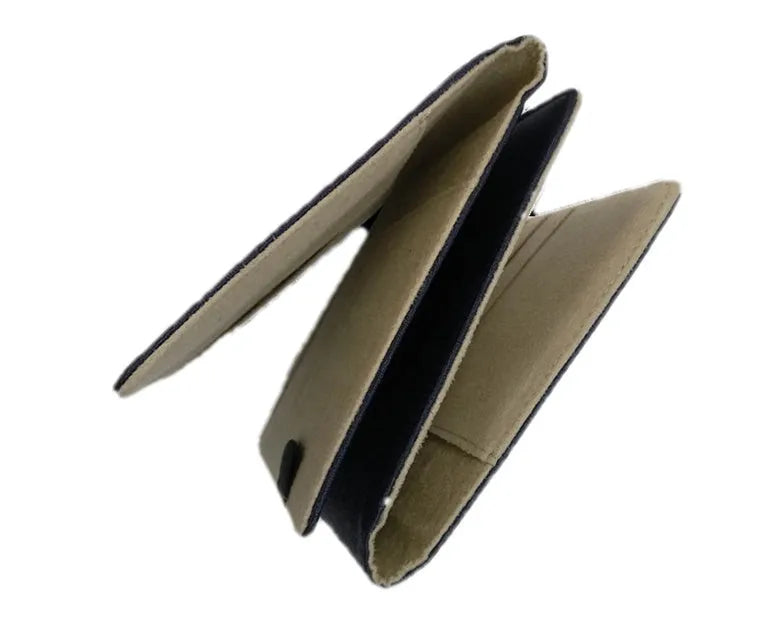 Blue imitation leather PU A5 notebook shell cover without pages