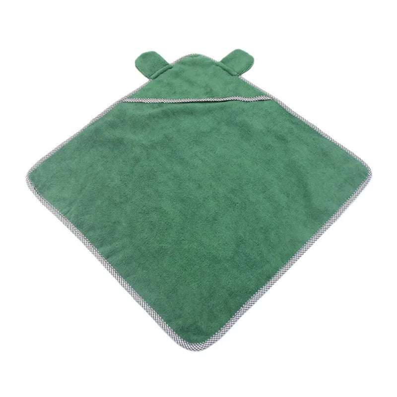 Grey and green ultra fine fibre pet bath towels for dogs and cats in three sizes.