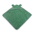 Grey and green ultra fine fibre pet bath towels for dogs and cats in three sizes.