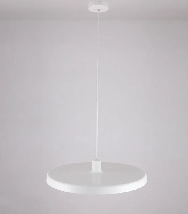 Aluminium alloy coffee shop chandelier in black or white with three diameter size options