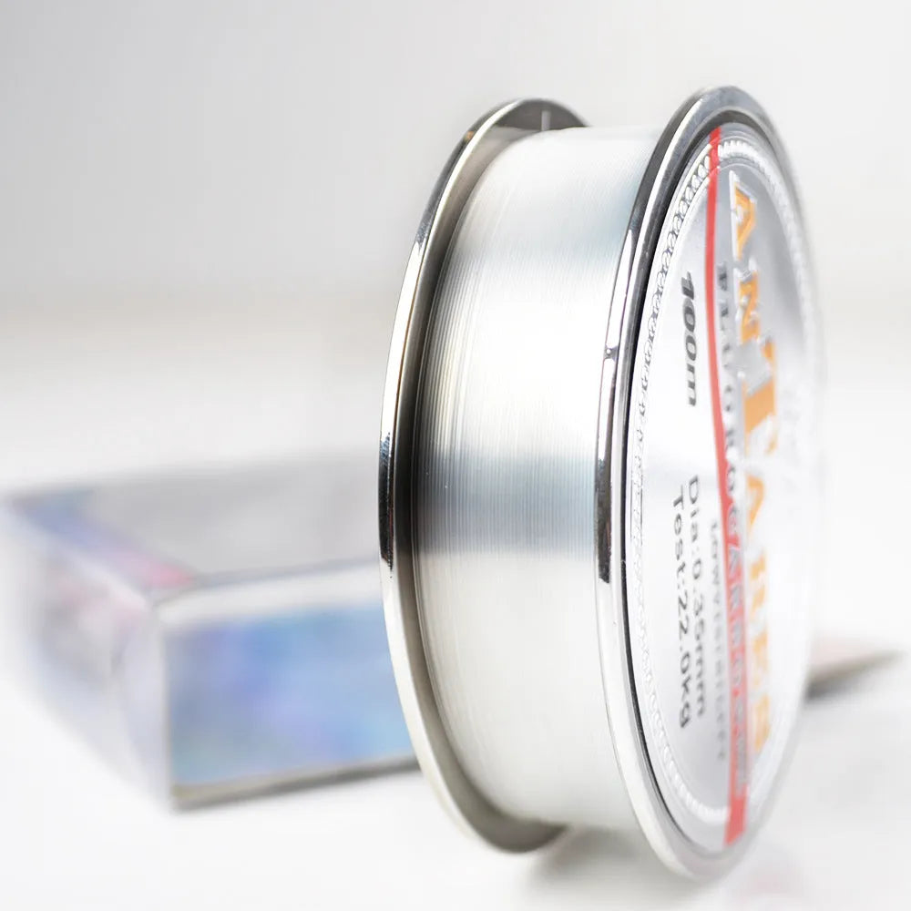 Fluorocarbon coated carbon fibre fishing line 100m spool with seven diameter options