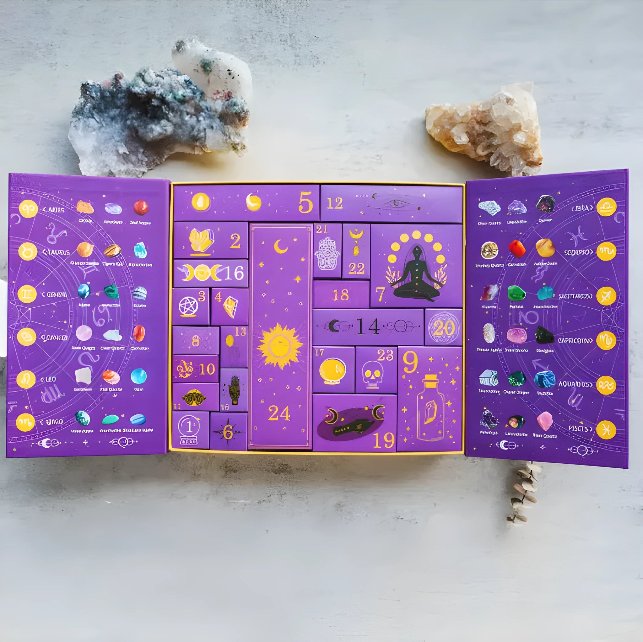 Crystal Halloween Countdown Gift Box paper construction 33.5cm by 30.5cm dimensions