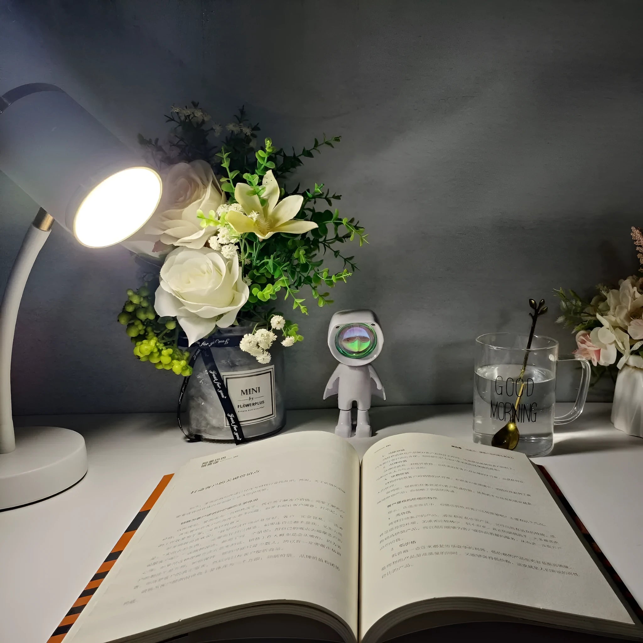 Black and white double-headed photography atmosphere lamp for live streaming studio lighting