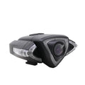 Grey bicycle driving recorder with 800W pixel camera and ABS housing on handlebars