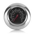 Stainless steel metal thermometer with 6x39mm probe and 76mm surface dial, steel colour