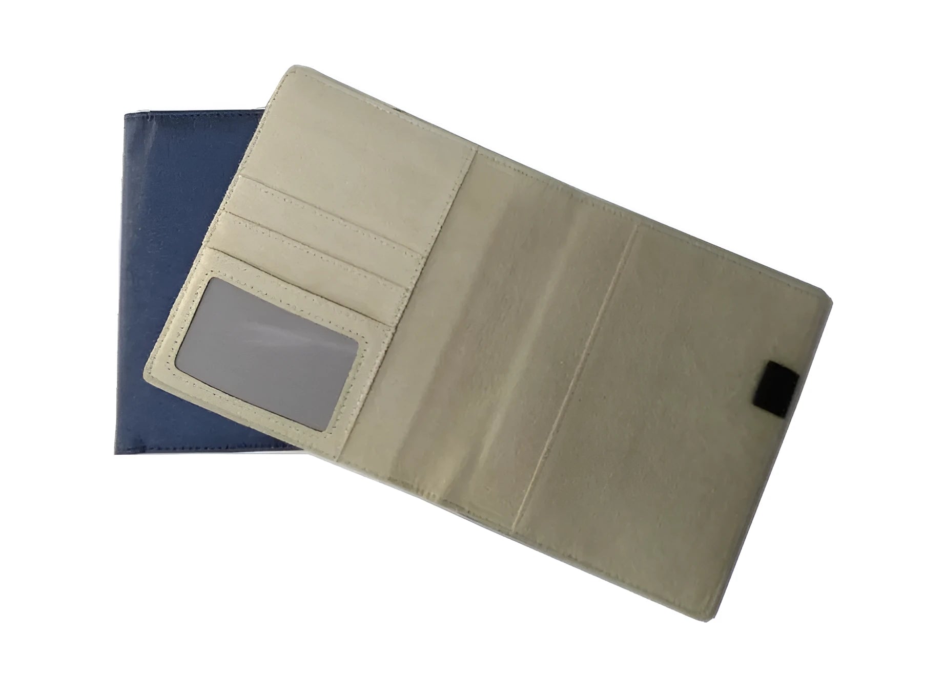 Blue imitation leather PU A5 notebook shell cover without pages