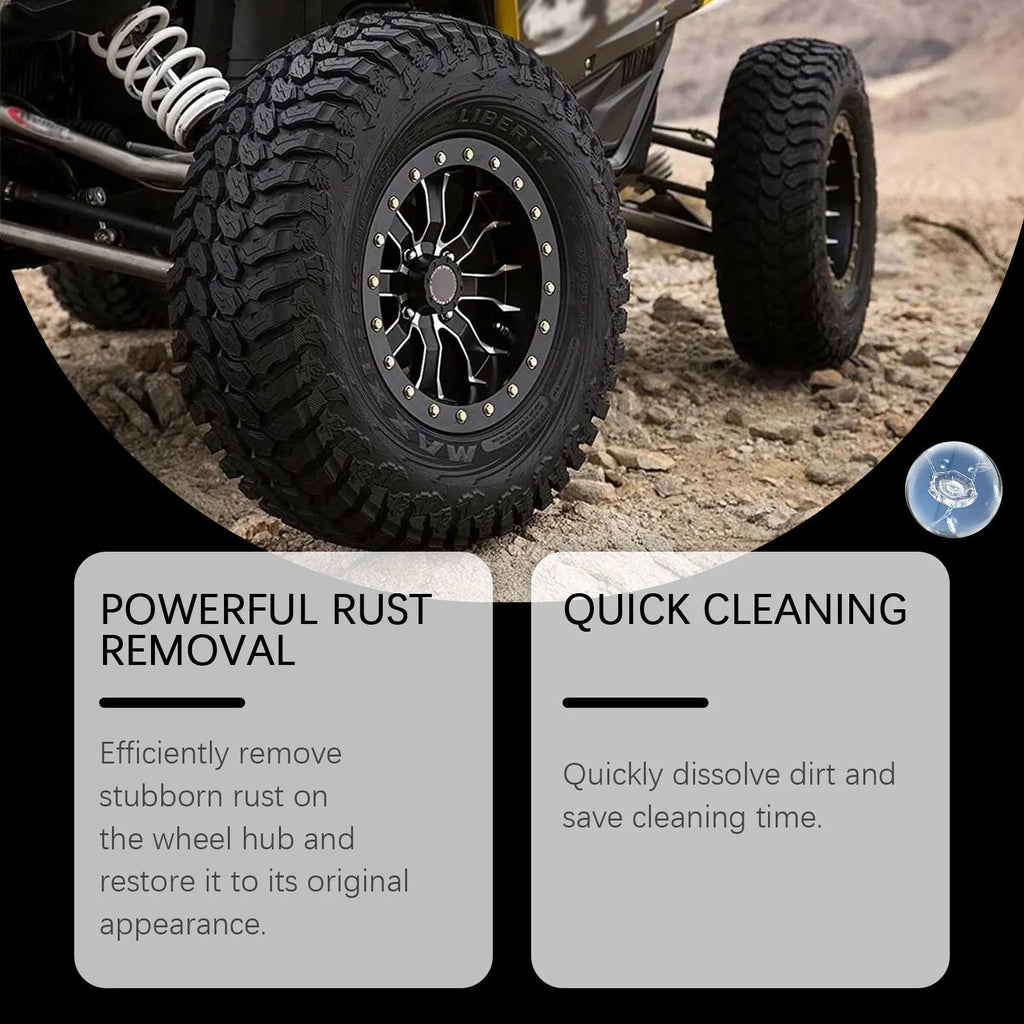 Car rust removing cleanser 120ml citric acid spray bottle 4.3x19.8cm for paintwork decontamination