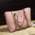Retro-style women's messenger bag in PU leather with shoulder strap, shown in a light blue colour.