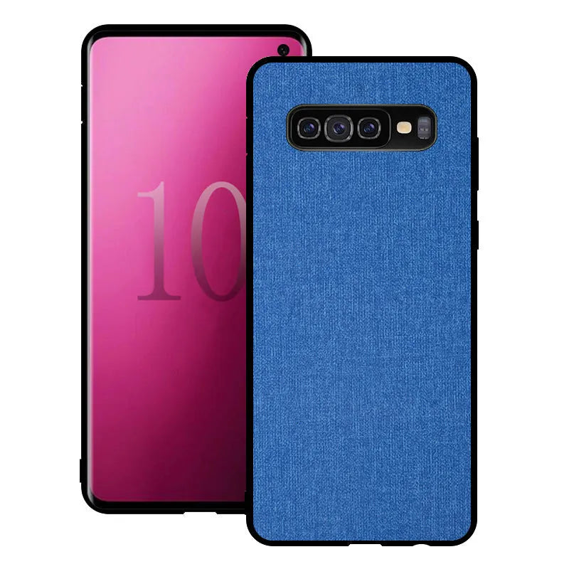 Canvas Samsung phone case in multiple colours for Galaxy S7 to S10 models