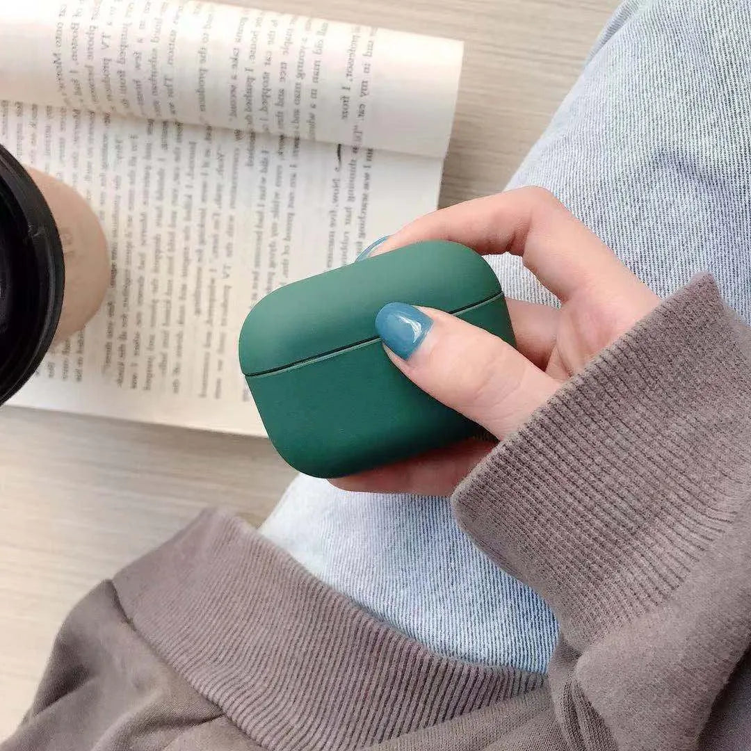 AirPods Pro plastic protective case showing multiple colour options