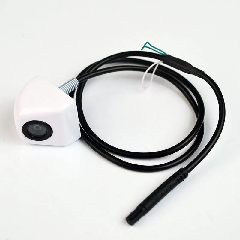 HD waterproof car rearview camera with metal housing showing screw mounting points