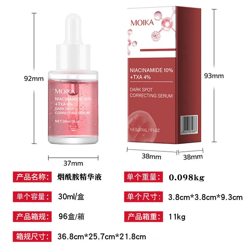 30ml nicotinamide hyaluronic acid facial essence serum bottle for brightening and hydration