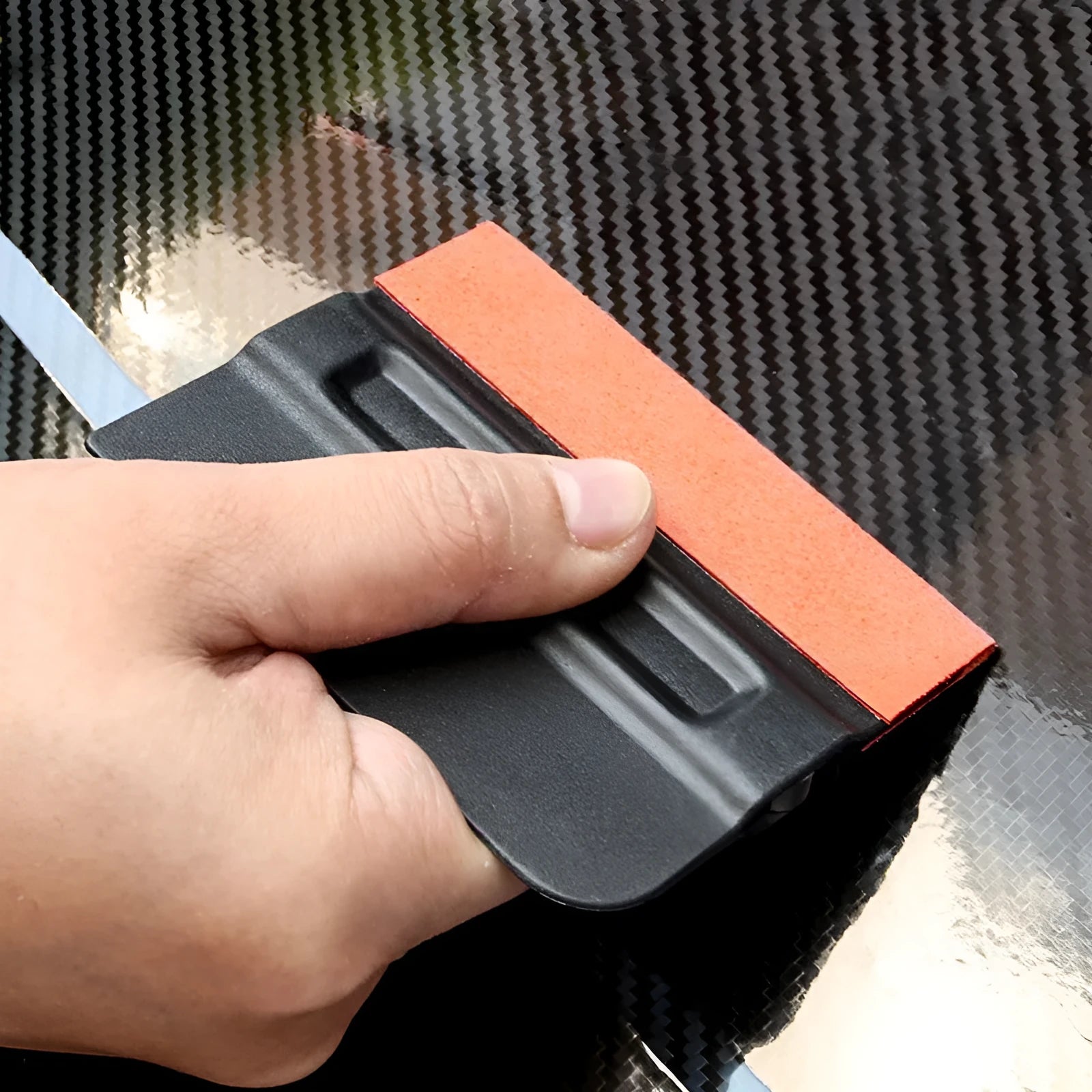Car colour change film scraper tool with ABS construction and four scraping format options