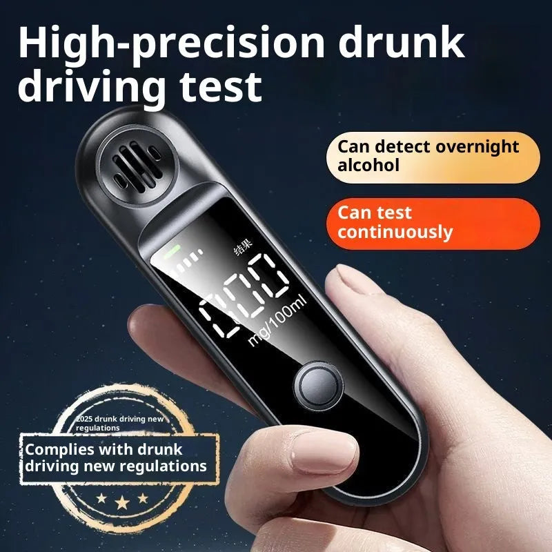 Small Wine 1100 alcohol breath tester with voice function and Type-C charging port