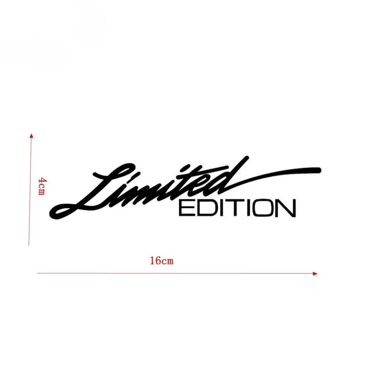 Black laser reflective car sticker with custom text on PET material for vehicle customisation