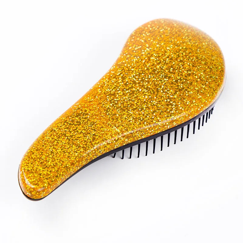 Massage comb anti-static hair brush for all hair types, 14.5cm, in purple