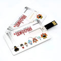 Creative gift USB flash drive, business card shape, USB 2.0, plastic shell, 8.5x5.6mm, 10g, capacities 4GB to 256GB