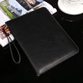 Flip iPad protection cover in imitation leather with microfiber lining and sleep function support