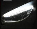 Car LED daytime running light strip with flowing turn signals in silicone waterproof construction