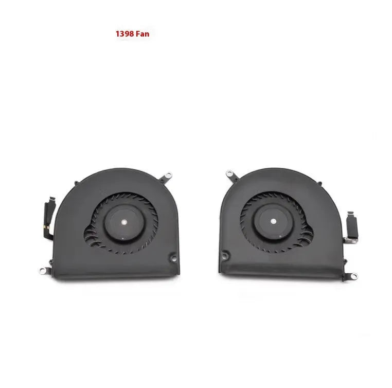 MacBook Pro A1398 internal cooling fan replacement part on white background.