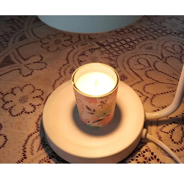 European style metal aromatherapy wax melting lamp with dimmer switch