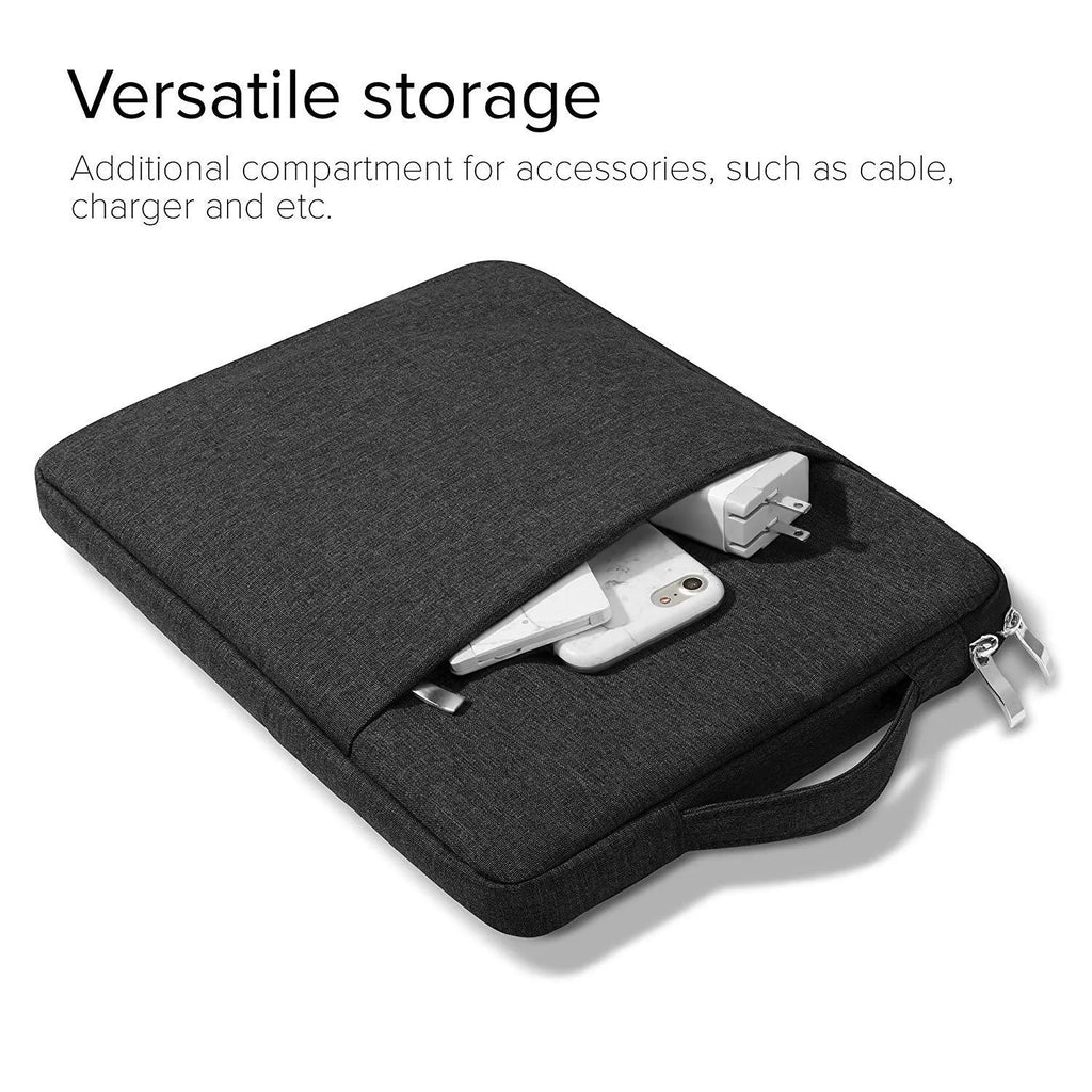 Canvas tablet protective cover for Pro 12.9 in notebook sleeve style with anti-fall features